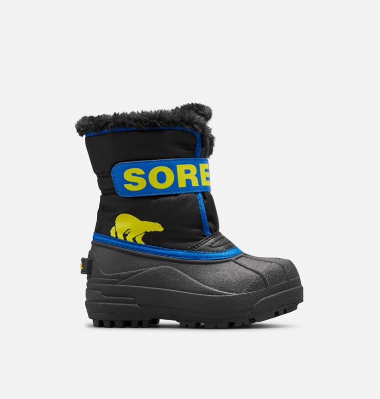 Botas Nieve Sorel Niños - Childrens Commander™ Negras/Azules - 84279-BJNH